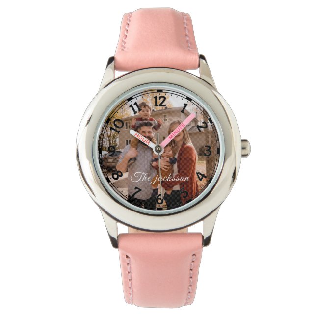 RELOJ DE PULSERA AÑADIR SU NOMBRE DE FOTO (Anverso)