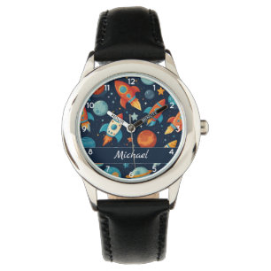 Reloj De Pulsera Añadir su nombre: Guay Rocket Space and Planets
