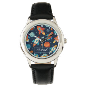 Reloj De Pulsera Añadir su nombre: Guay Rocket Space and Planets