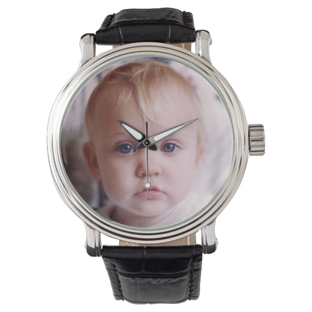 Reloj De Pulsera Añadir tu foto de recuerdo para papá (Anverso)