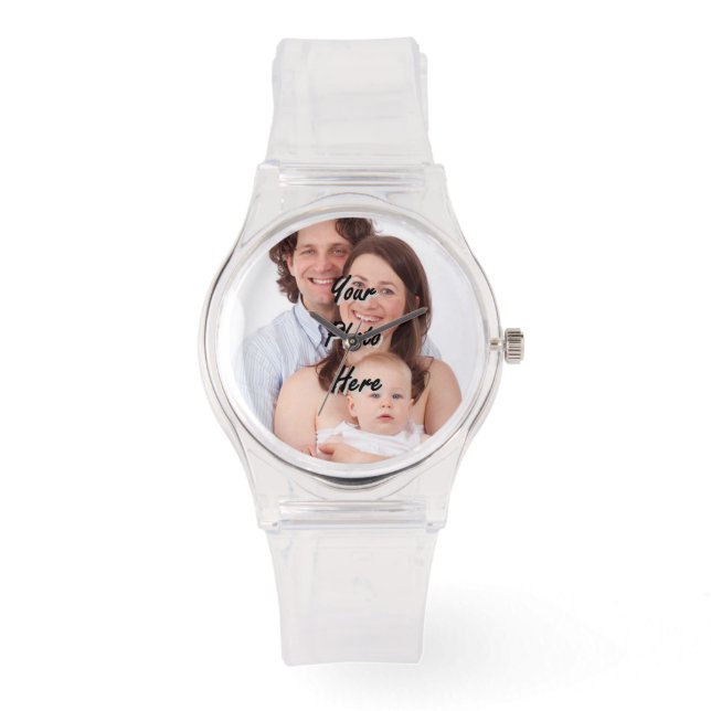 Reloj De Pulsera Añadir tu propia foto personalizada (Anverso)