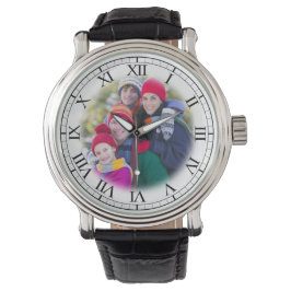 Reloj De Pulsera Añadir un retrato familiar personalizado