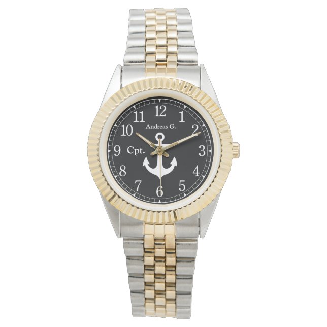 Reloj De Pulsera Anchor Captain Armbanduhr (Anverso)