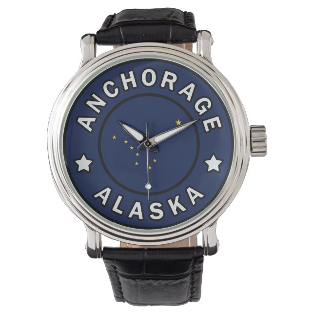 Reloj De Pulsera Anchorage Alaska (Anverso)