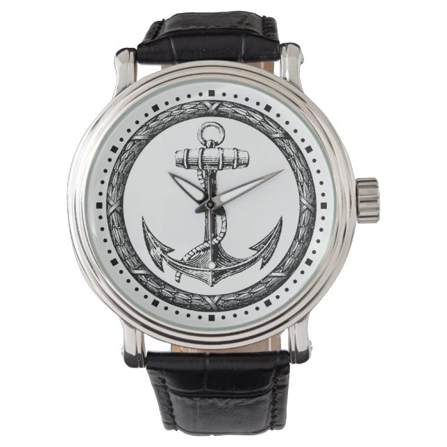 Reloj De Pulsera Ancla y corona (Anverso)