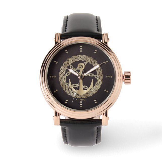 Reloj De Pulsera Anclaje de oro (Anverso)