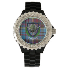 Reloj De Pulsera Anderson Scottish Clan Tartán y Escudo