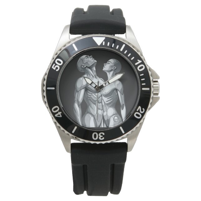 Reloj De Pulsera Android Union: Cyborg Couple Sport Wrist Watch (Anverso)