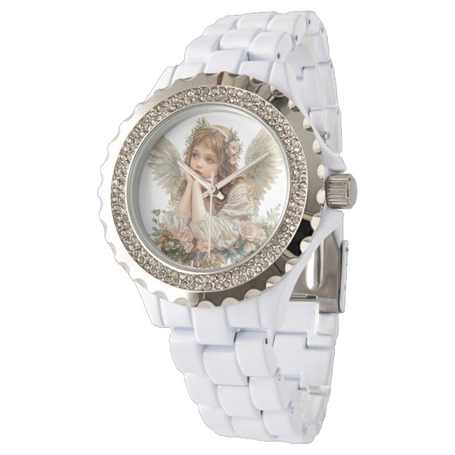 Reloj De Pulsera Ángel Cute / Cherub / Ángel Guardián (Angular)