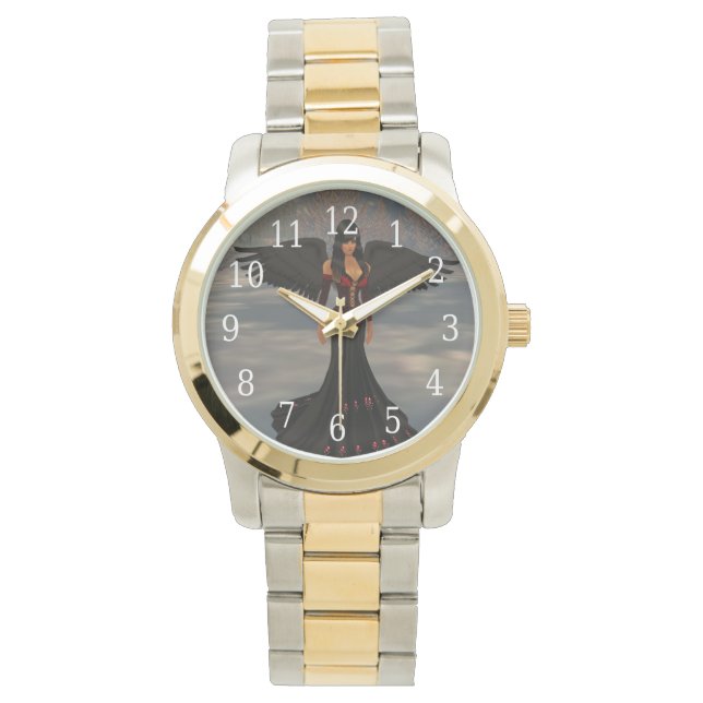 Reloj De Pulsera Ángel De La Oscuridad (Anverso)