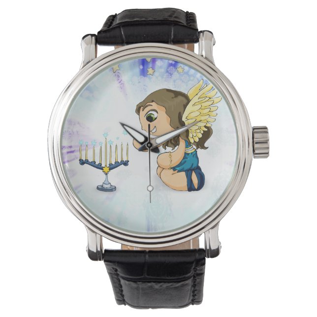 Reloj De Pulsera Ángel de Menorah (Anverso)
