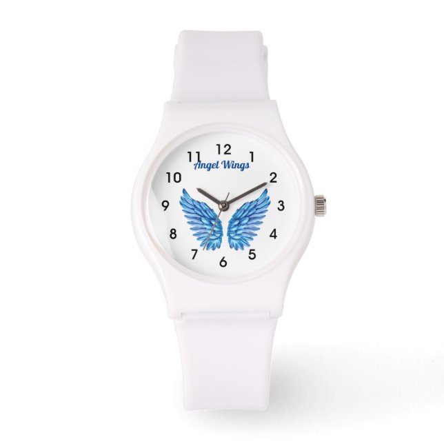 Reloj De Pulsera Angel Wings Blue Watch (Anverso)