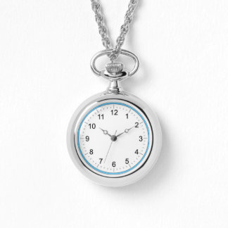 Reloj De Pulsera anillo azul pulsera plateada sobredimensionada