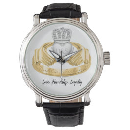 Reloj De Pulsera Anillo de amor irlandés Claddagh