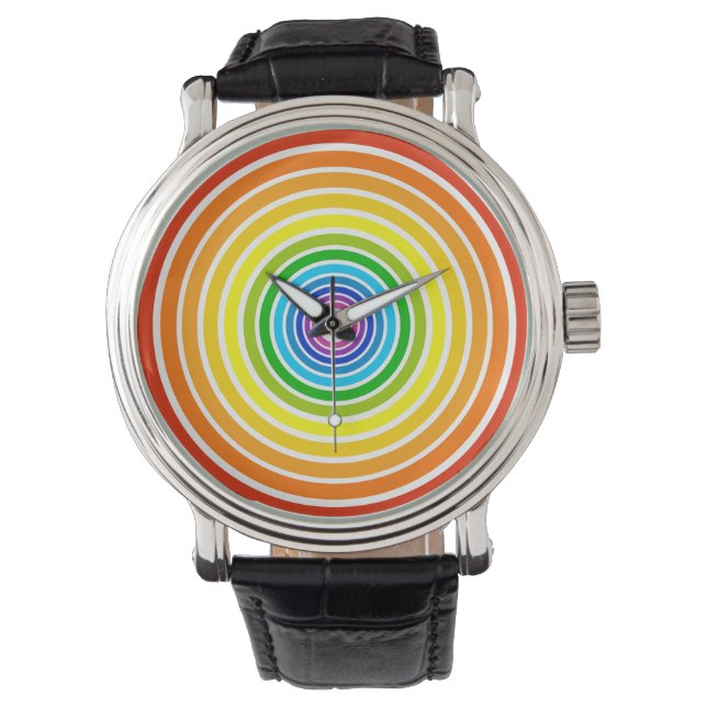 Reloj De Pulsera Anillos arcoiris (Anverso)