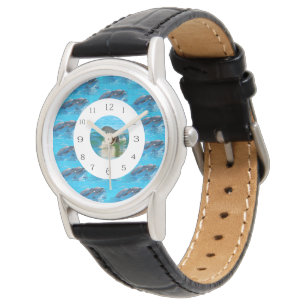 Reloj De Pulsera Anillos De Los Delfines,
