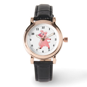 Reloj De Pulsera animal adorador de cerdos lindos