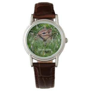 Reloj De Pulsera Animal Chipmunk Personalizado