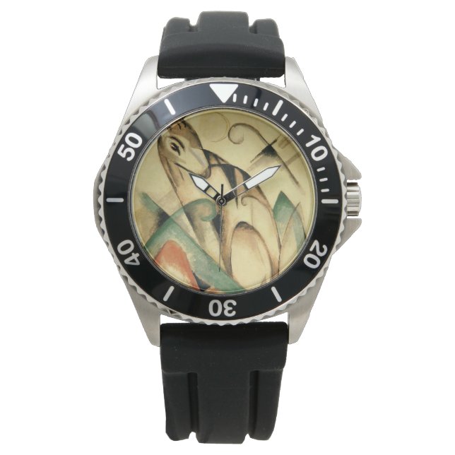 Reloj De Pulsera Animal mítico sentado (por Franz Marc) (Anverso)
