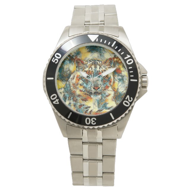 Reloj De Pulsera AnimalArt_Leopard_001 (Anverso)