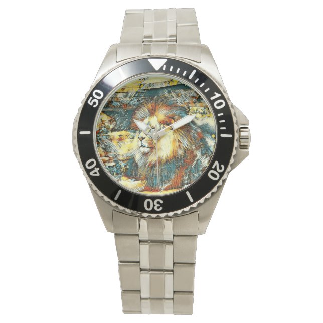 Reloj De Pulsera AnimalArt_Lion_033 (Anverso)
