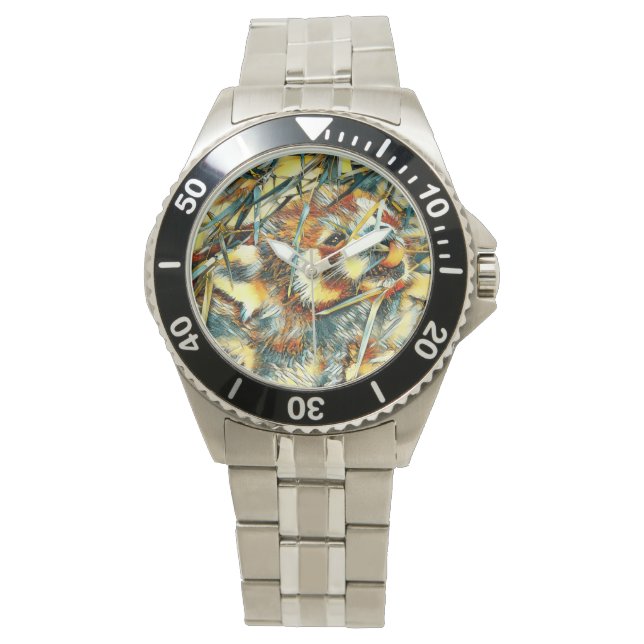 Reloj De Pulsera AnimalArt_RedPanda_003 (Anverso)