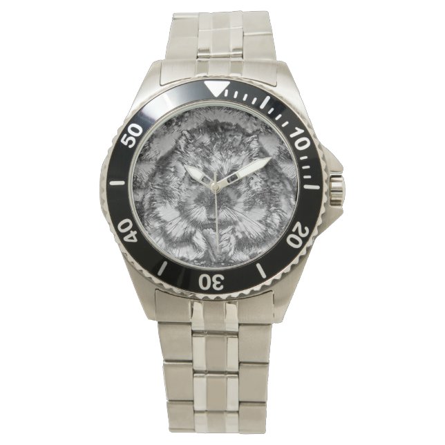 Reloj De Pulsera AnimalArtBW_Hamster_001 (Anverso)