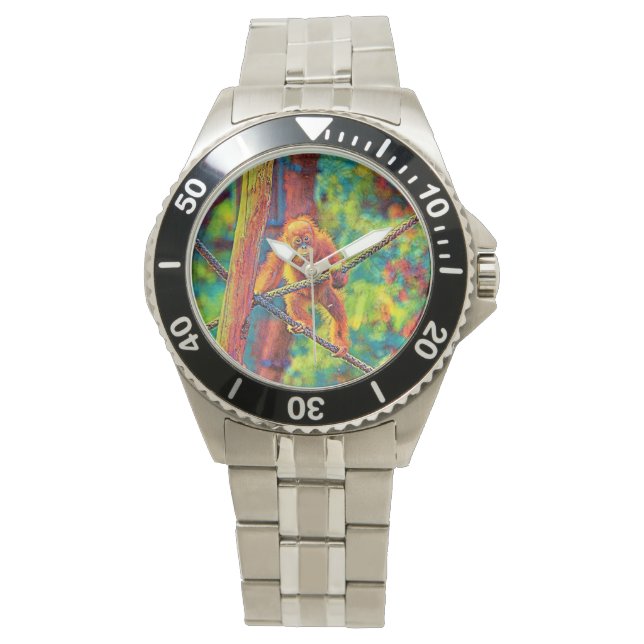 Reloj De Pulsera AnimalColor_OrangUtan_014 (Anverso)