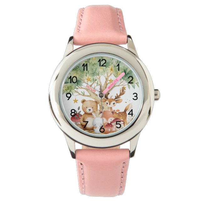 Reloj De Pulsera Animales capilares del bosque de Woodland Niños (Anverso)