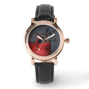 Reloj De Pulsera Animales de bebé más afectados Bolsa de mano roj