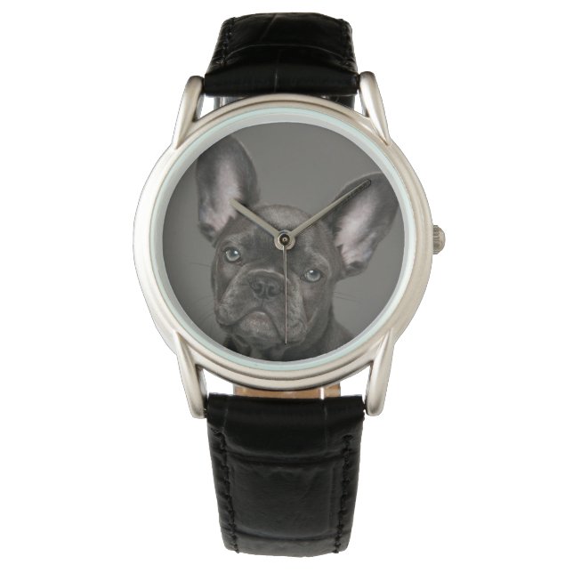 Reloj De Pulsera Animales de bebé más afectados | Bulldog francés (Anverso)