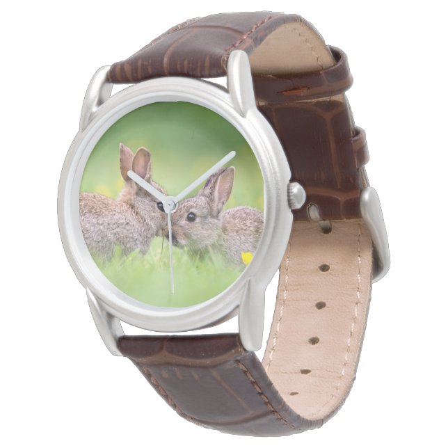 Reloj De Pulsera Animales de bebé más afectados | Bunny Kiss (Angular)