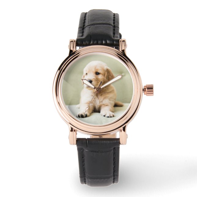 Reloj De Pulsera Animales de bebé más afectados | Cachorro de Golde (Anverso)