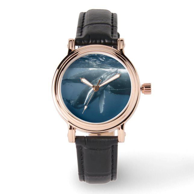 Reloj De Pulsera Animales de bebé más afectados | Caldo de ballena  (Anverso)