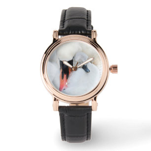 Reloj De Pulsera Animales de bebé más afectados   Cisne de mamada m