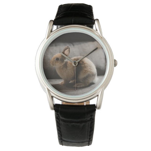 Reloj De Pulsera Animales de bebé más afectados | Conejo enano de l (Anverso)