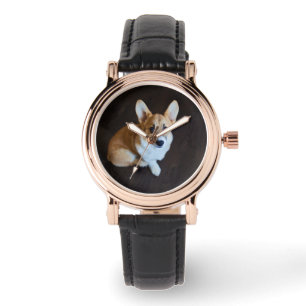 Reloj De Pulsera Animales de bebé más afectados   Corgi Buscando