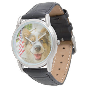 Reloj De Pulsera Animales de bebé más afectados   Corgi Puppy Patri