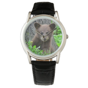 Reloj De Pulsera Animales de bebé más afectados Cubo de oso marró