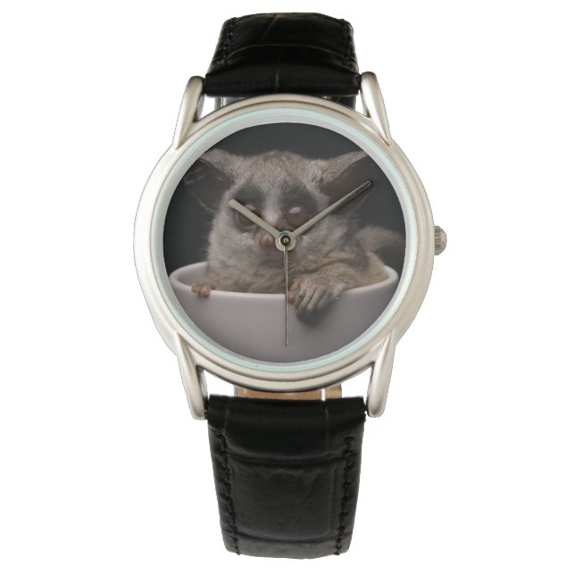Reloj De Pulsera Animales de bebé más afectados | Cute Bushbaby (Anverso)