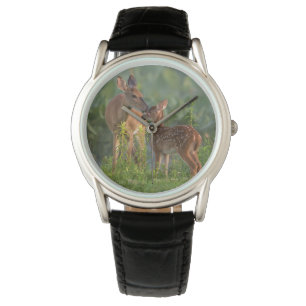 Reloj De Pulsera Animales de bebé más afectados   Deer y bebé