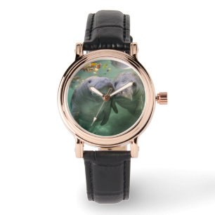 Reloj De Pulsera Animales de bebé más afectados   Dos Manatíes