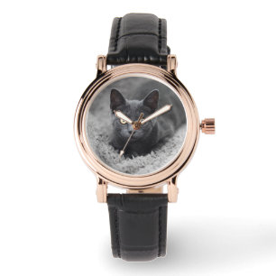 Reloj De Pulsera Animales de bebé más afectados   Gato gris