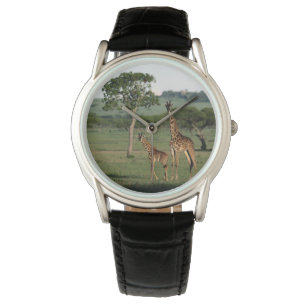 Reloj De Pulsera Animales de bebé más afectados   Giraffe Calf & Ma