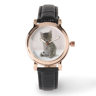 Reloj De Pulsera Animales de bebé más afectados   Licor Tabby Kitte
