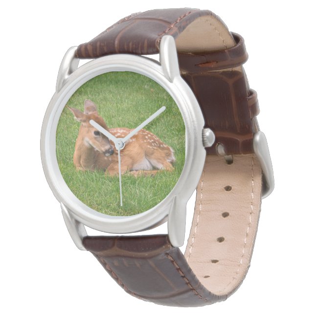 Reloj De Pulsera Animales de bebé más afectados | Little Fawn (Angular)