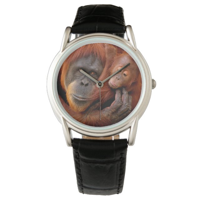 Reloj De Pulsera Animales de bebé más afectados | Mamá y bebé de Or (Anverso)