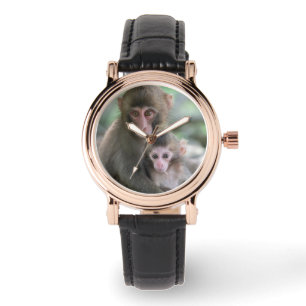 Reloj De Pulsera Animales de bebé más afectados Monos japoneses