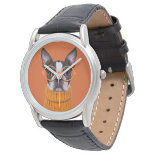 Reloj De Pulsera Animales de bebé más afectados Naranja Boston Te