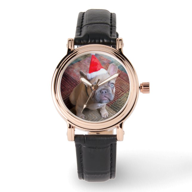 Reloj De Pulsera Animales de bebé más afectados | Navidades de Bull (Anverso)